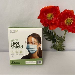 FLTR Pure Protection 10-pack Anti-Fog Face Shields, NWT
